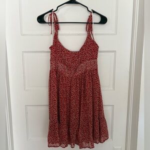 Princess Polly Bonnie Mini Dress in Maroon (M)
